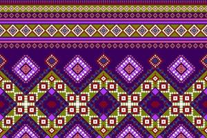Seamless geometric ethnic asian oriental and tradition pattern design for texture and background. Silk and fabric pattern decoration for carpet, clothing, wrapping and wallpaper vector