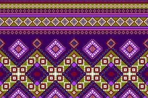 Seamless geometric ethnic asian oriental and tradition pattern design for texture and background. Silk and fabric pattern decoration for carpet, clothing, wrapping and wallpaper vector