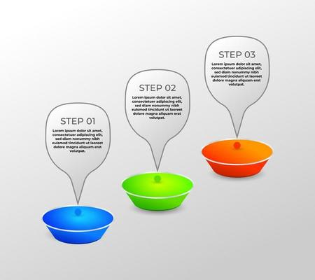 Minimalist podium style infographic design