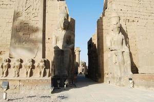 Obelisk at the entrance of the Temple of Luxor. Egypt. photo