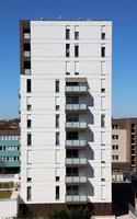 Architectural complex of new residential buildings in Bologna. Italy. photo