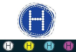 H letter new logo and icon design vector