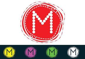 M letter new logo and icon design vector