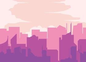 City Colorful Building vector