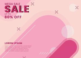 Memphis Sale Banner vector