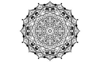 Mandala design with black and white color, Vector mandala floral patterns with white background