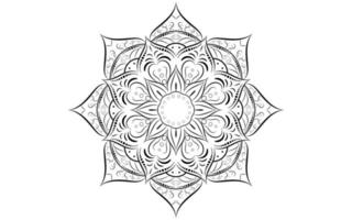 Mandala floral pattern, Vintage decorative elements vector