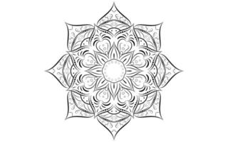 patrón floral mandala, elementos decorativos vintage vector