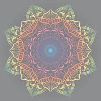 luxury mandala design with Cream color, Vector mandala floral patterns with black background
