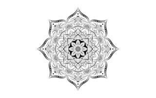 patrón floral mandala, elementos decorativos vintage vector