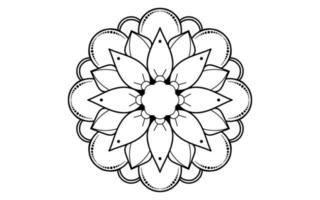 Mandala floral pattern, Vintage decorative elements vector