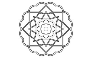 Mandala floral pattern, Vintage decorative elements vector