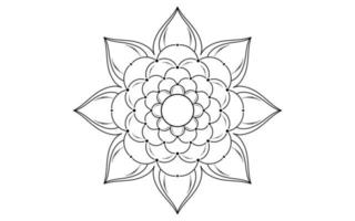 Mandala floral pattern, Vintage decorative elements vector