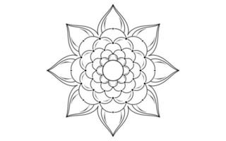 Mandala floral pattern, Vintage decorative elements vector