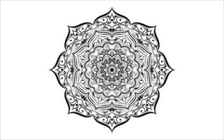 patrón floral mandala, elementos decorativos vintage vector