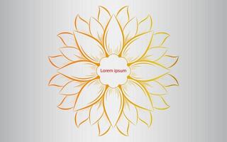 Circle pattern petal flower of mandala with colorful,Vector floral mandala patterns unique design with white background,Hand drawn pattern vector