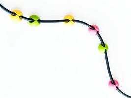 Colorful wall stick wire clip photo