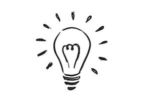 Light Bulb. Concept and ideas, hand-drawn illustration. Vector. vector