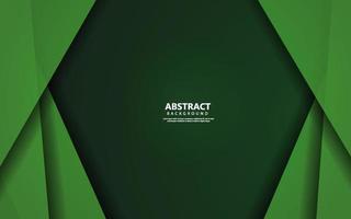 Abstract green ovelap layer background vector