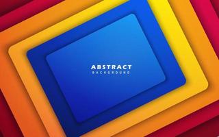 Abstract square shape colorful background vector