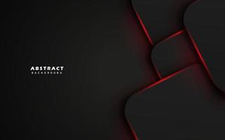 Abstract modern technology with red light background vector