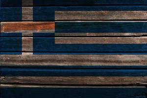 bandera de grecia en madera foto
