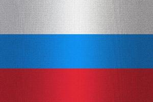 Flag of Russia on stone photo