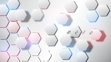 Abstract hexagonal modern technology background vector