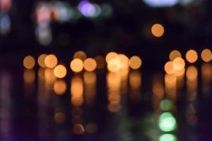 Colorful bokeh lights photo