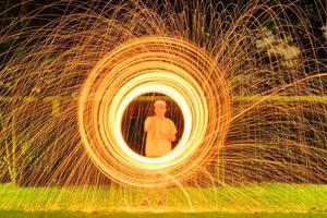 The fire dancing photo