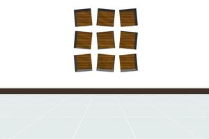 Interior design wall and floor with wall style photo