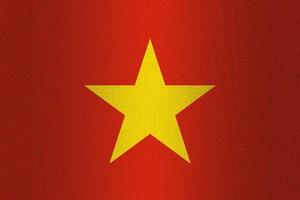 Flag of Vietnam on stone