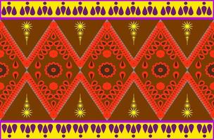 Native-style Geometric Pattern Designs are used to Destroy Fabrics, Backgrounds, and Accessories. vector