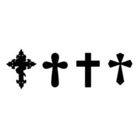 Get creative with 4 crosses in 2022. vector