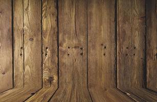 La pared de madera de granero marrón. Patrón de fondo de textura de pared. foto