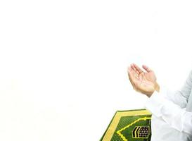 Praying hands. Islamic Background photo