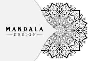 diseño de mandala para libros de colorear. adornos redondos decorativos. diseño de mandala para colorear página vector