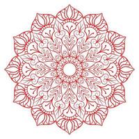 patrón de mandala para colorear la página del libro. mandala redondo con estilo floral. vector