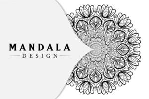 diseño de mandala para libros de colorear. adornos redondos decorativos. diseño de mandala para colorear página vector