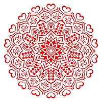 mandala pattern for Coloring book page. Round Mandala with floral style. vector