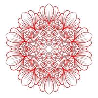 mandala pattern for Coloring book page. Round Mandala with floral style. vector