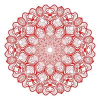 mandala pattern for Coloring book page. Round Mandala with floral style. vector