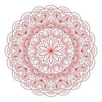 mandala pattern for Coloring book page. Round Mandala with floral style. vector
