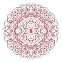 patrón de mandala para colorear la página del libro. mandala redondo con estilo floral. vector