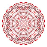 patrón de mandala para colorear la página del libro. mandala redondo con estilo floral. vector