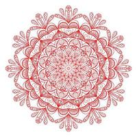 patrón de mandala para colorear la página del libro. mandala redondo con estilo floral. vector