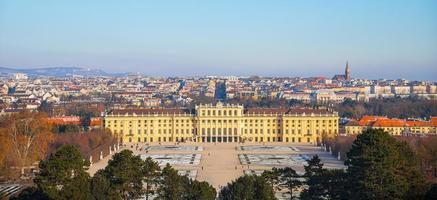 Vienna, Austria, 2021 - Schonbrunn Imperial Palace Facade photo