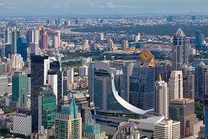 Aerial view of Bangkok photo