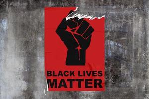 Black lives matter poster photo