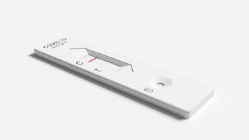 Negative test result by using rapid test device for COVID-19. 3d illustration photo